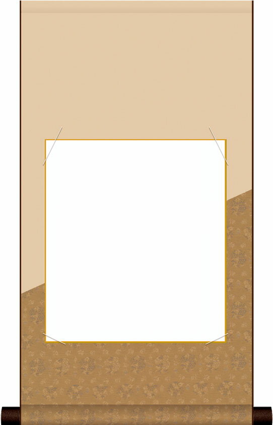 10年保証 小物掛け 色紙掛け 色紙なし 平安緞子斜割デザイン色紙掛・茶 モダン 掛軸 床の間 和室 おしゃれ 壁掛け 絵