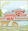 最大100%ポイントバック!限定抽選 色紙 色紙掛けなし 色紙絵 和風 東大寺 モダン 掛軸 床の間 和室 おしゃれ 壁掛け 絵
