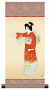 10年保証 掛け軸 ミニ掛け軸 和風 名画複製画 序の舞 上村松園 モダン 掛軸 床の間 和室 おしゃれ 壁掛け 絵