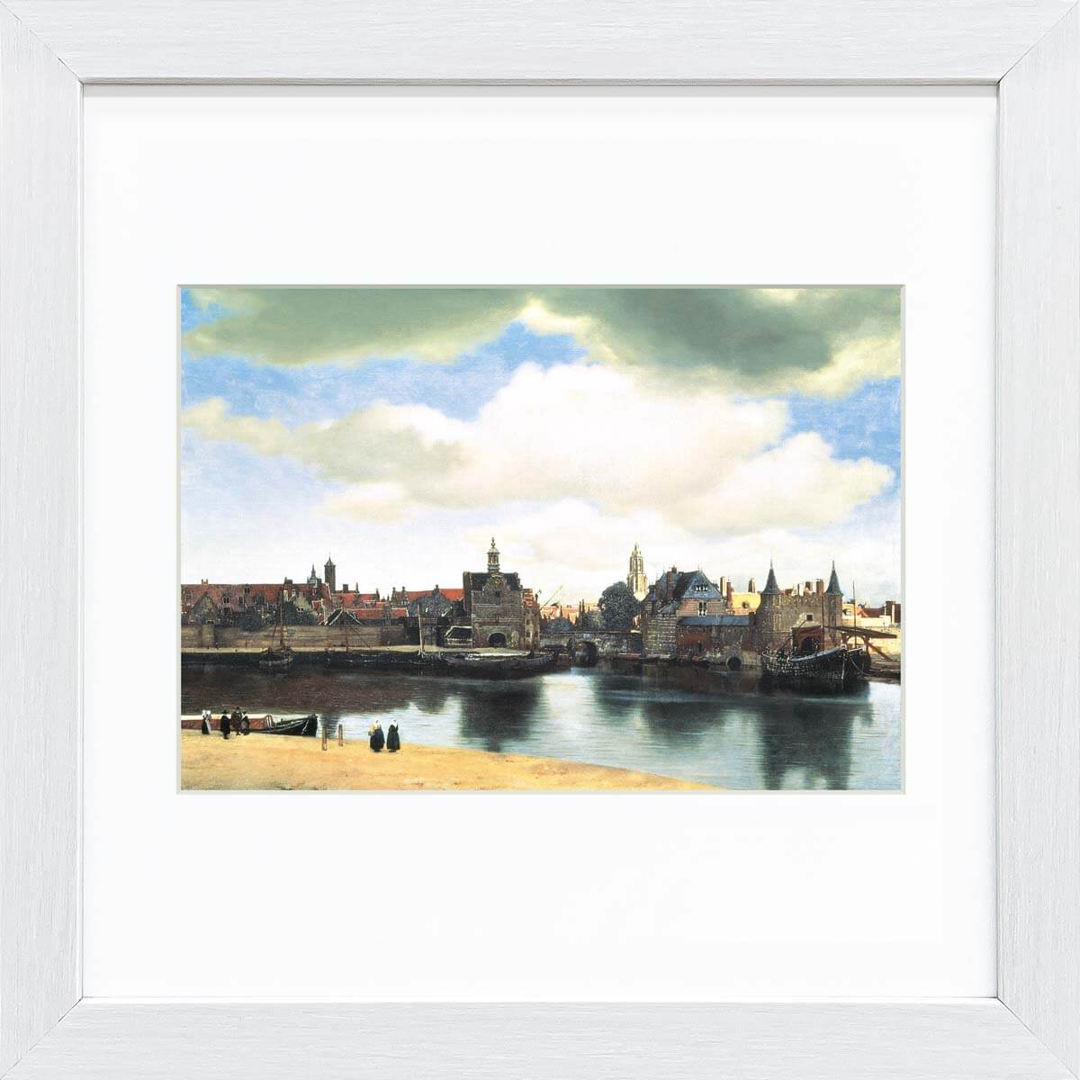 【スーパーSALE10%OFF】おうち美術館 フェルメール デルフトの眺望 / ゆうパケット 額入り 額装込 風景画 絵画 アート リビング 玄関 トイレ イン...