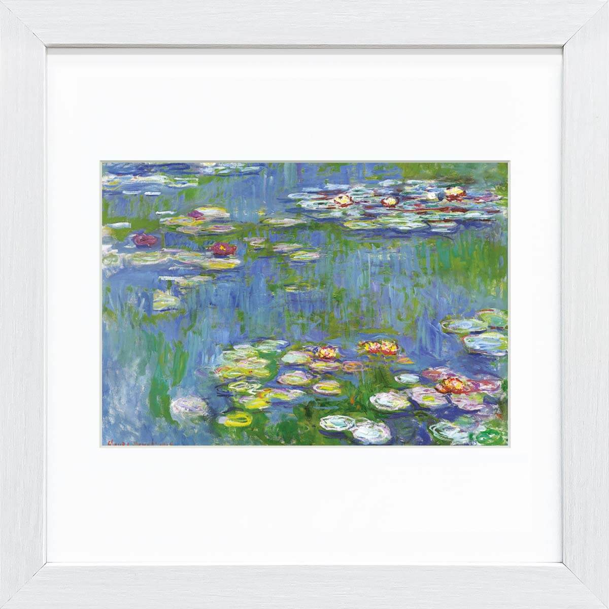 【スーパーSALE10%OFF】おうち美術館 モネ 睡 蓮 / ゆうパケット 額入り 額装込 風景画 絵画 アート リビング 玄関 トイレ インテリア かわいい...