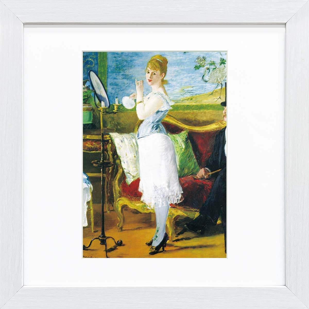 【スーパーSALE10%OFF】おうち美術館 マネ ナナ / ゆうパケット 額入り 額装込 風景画 絵画 アート リビング 玄関 トイレ インテリア かわいい ...