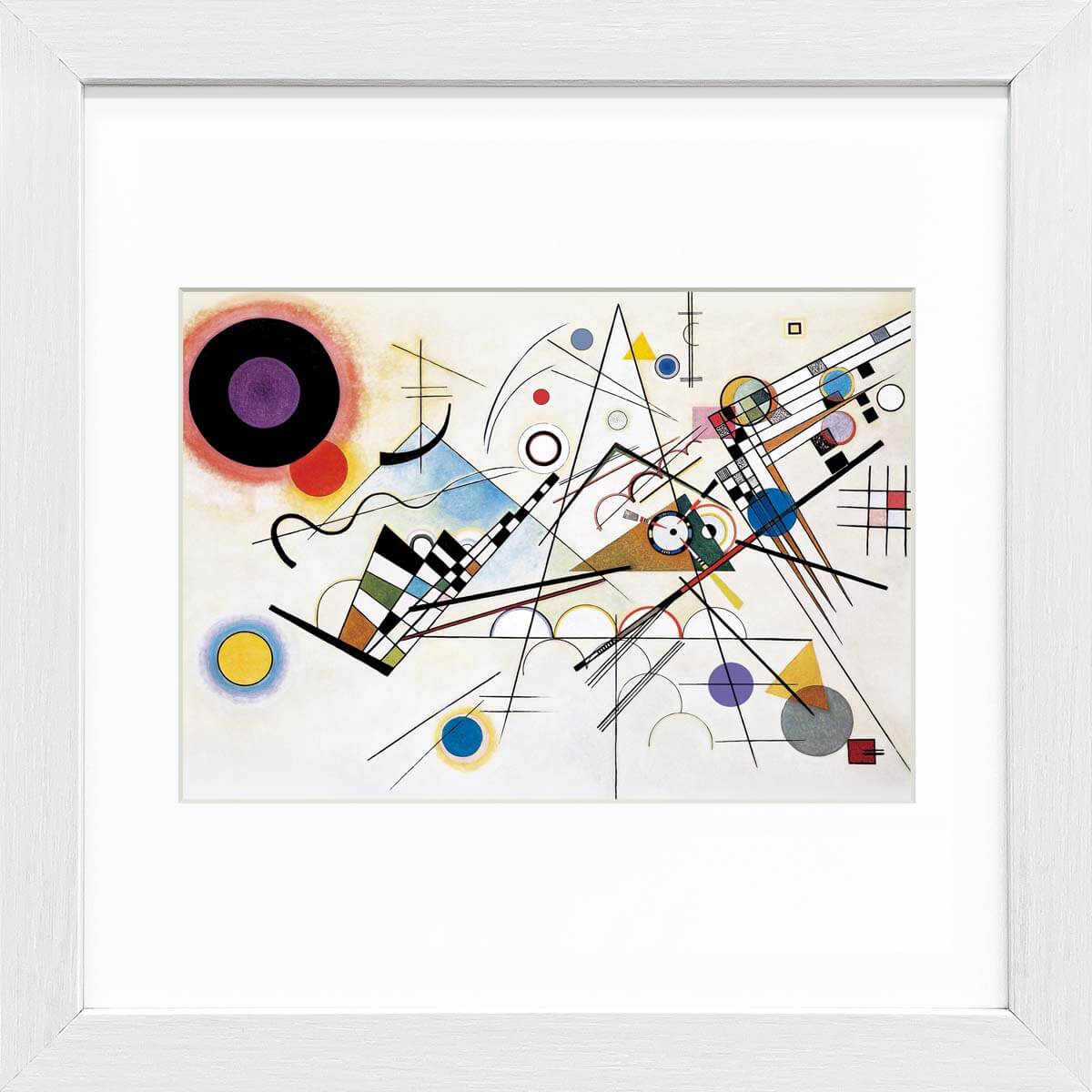 【スーパーSALE10%OFF】おうち美術館 カンディンスキー コンポジション8 / ゆうパケット 額入り 額装込 風景画 絵画 アート リビング 玄関 トイレ...