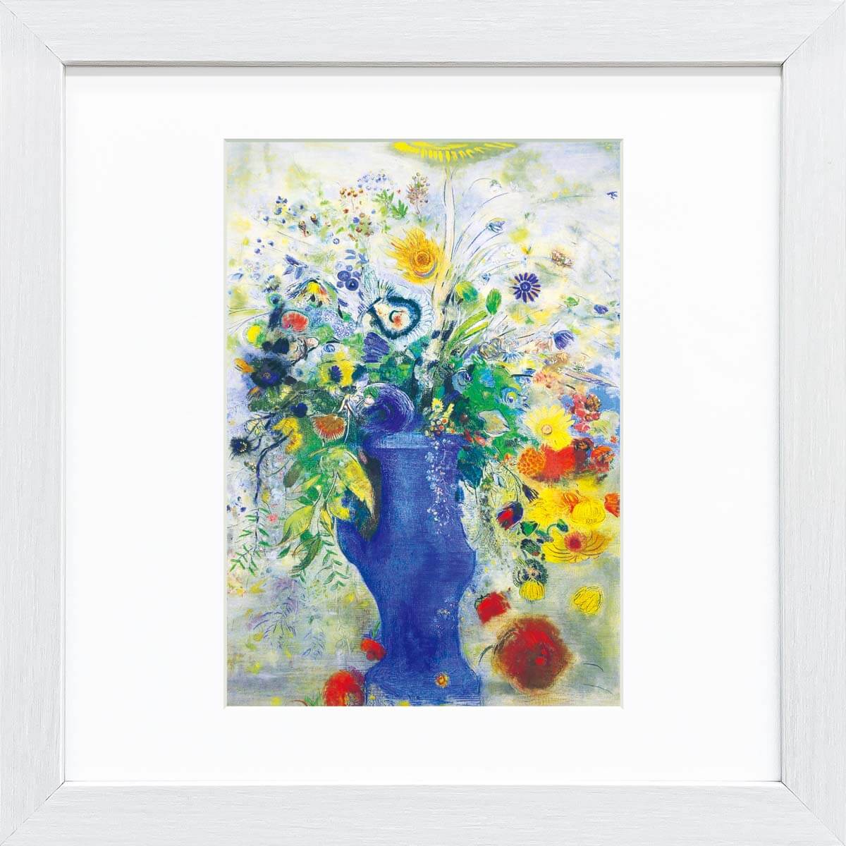 【スーパーSALE10%OFF】おうち美術館 ルドン グランブーケ / ゆうパケット 額入り 額装込 風景画 絵画 アート リビング 玄関 トイレ インテリア ...