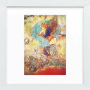 【スーパーSALE10%OFF】おうち美術館 ルドン ペガサス / ゆうパケット 額入り 額装込 風景画 絵画 アート リビング 玄関 トイレ インテリア かわ...