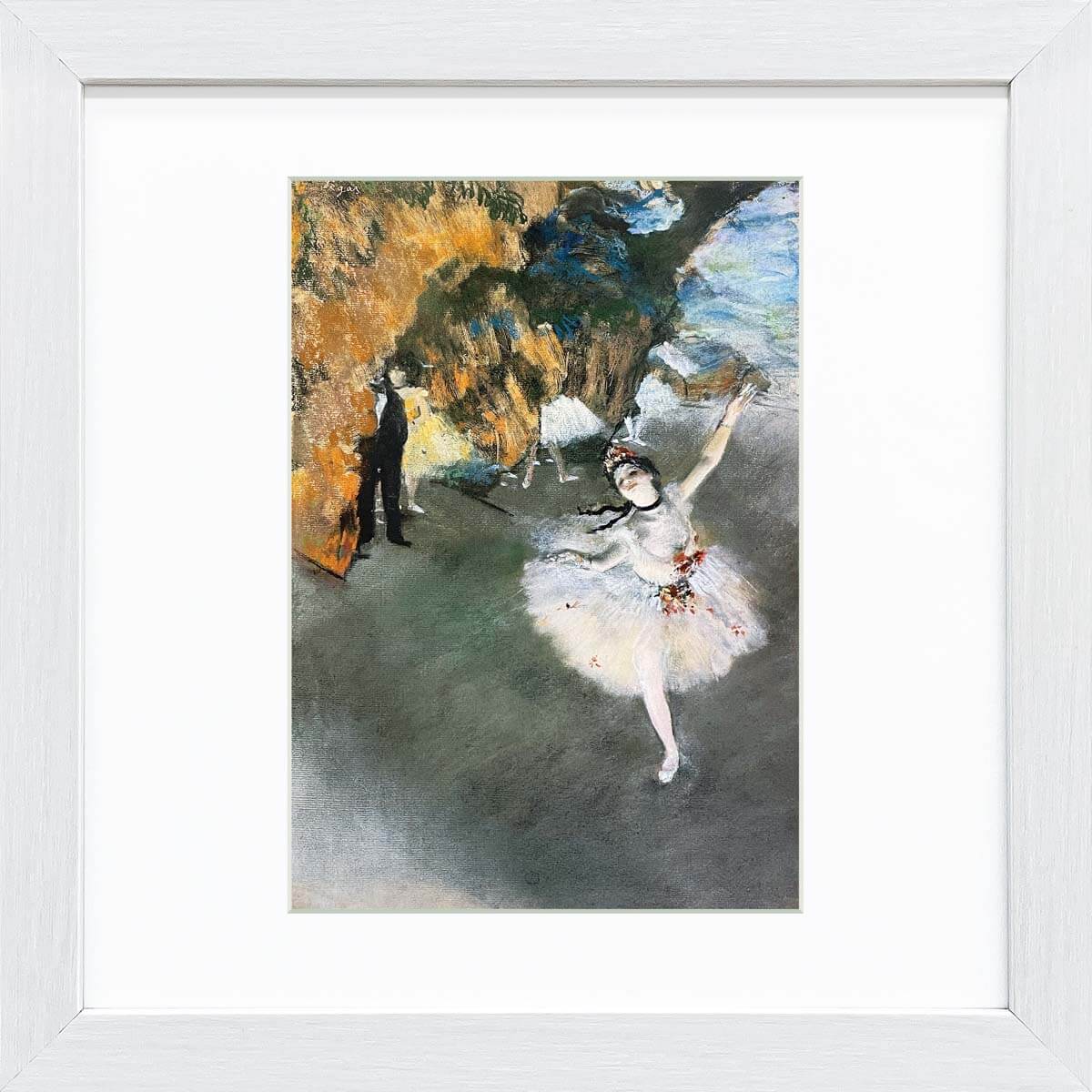 【スーパーSALE10%OFF】おうち美術館 ドガ 舞台の踊り子 / ゆうパケット 額入り 額装込 風景画 絵画 アート リビング 玄関 トイレ インテリア か...