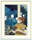 最大100%ポイントバック!限定抽選 10年保証 名画 油絵 カフェ・コンセールにて、犬の歌 エドガー・ドガ 手彩仕上 高精細巧芸画/インテリア 額入り 額装込...