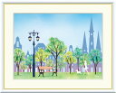 最大100%ポイントバック!限定抽選 10年保証 名画 油絵 街頭とベンチ 横田友広 手彩仕上 高精細巧芸画/インテリア 額入り 額装込 アート リビング プレ...