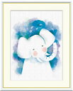 最大100%ポイントバック!限定抽選 10年保証 名画 油絵 ぞう 木下つぐみ 手彩仕上 高精細巧芸画/インテリア 額入り 額装込 アート リビング プレゼント...