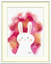 最大100%ポイントバック!限定抽選 10年保証 名画 油絵 うさぎ 木下つぐみ 手彩仕上 高精細巧芸画/インテリア 額入り 額装込 アート リビング プレゼン...