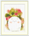 10年保証 名画 油絵 はりねずみ 木下つぐみ 手彩仕上 高精細巧芸画/インテリア 額入り 額装込 アート リビング プレゼント アートフレーム 飾る グッズ ギフト おしゃれ 壁掛け 絵