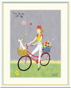 最大100%ポイントバック!限定抽選 10年保証 名画 油絵 サイクリング 山田つむぎ 手彩仕上 高精細巧芸画/インテリア 額入り 額装込 アート リビング プ...