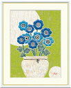 10年保証 名画 油絵 デルフィニウム 佐藤沙耶 手彩仕上 高精細巧芸画/インテリア 額入り 額装込 アート リビング プレゼント アートフレーム 飾る グッズ ギフト おしゃれ 壁掛け 絵