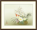 最大100%ポイントバック!限定抽選 10年保証 名画 油絵 四君子 田村竹世 手彩仕上 高精細巧芸画/インテリア 額入り 額装込 アート リビング プレゼント...