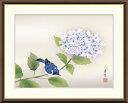 最大100%ポイントバック!限定抽選 10年保証 名画 油絵 紫陽花 西尾香悦 手彩仕上 高精細巧芸画/インテリア 額入り 額装込 アート リビング プレゼント...