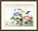 10年保証 名画 油絵 朝顔 近藤玄洋 手彩仕上 高精細巧芸画/インテリア 額入り 額装込 アート リビング プレゼント アートフレーム 飾る グッズ ギフト おしゃれ 壁掛け 絵