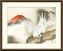 最大100%ポイントバック!限定抽選 10年保証 名画 油絵 一富士二鷹三茄子 鈴村秀山 手彩仕上 高精細巧芸画/インテリア 額入り 額装込 アート リビング ...