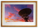 最大100%ポイントバック!限定抽選 版画 絵画 夕焼けのアメリカ国立電波天文台(スミコ スコット)/インテリア 額入り 額装込 風景画 油絵 ポスター アート...