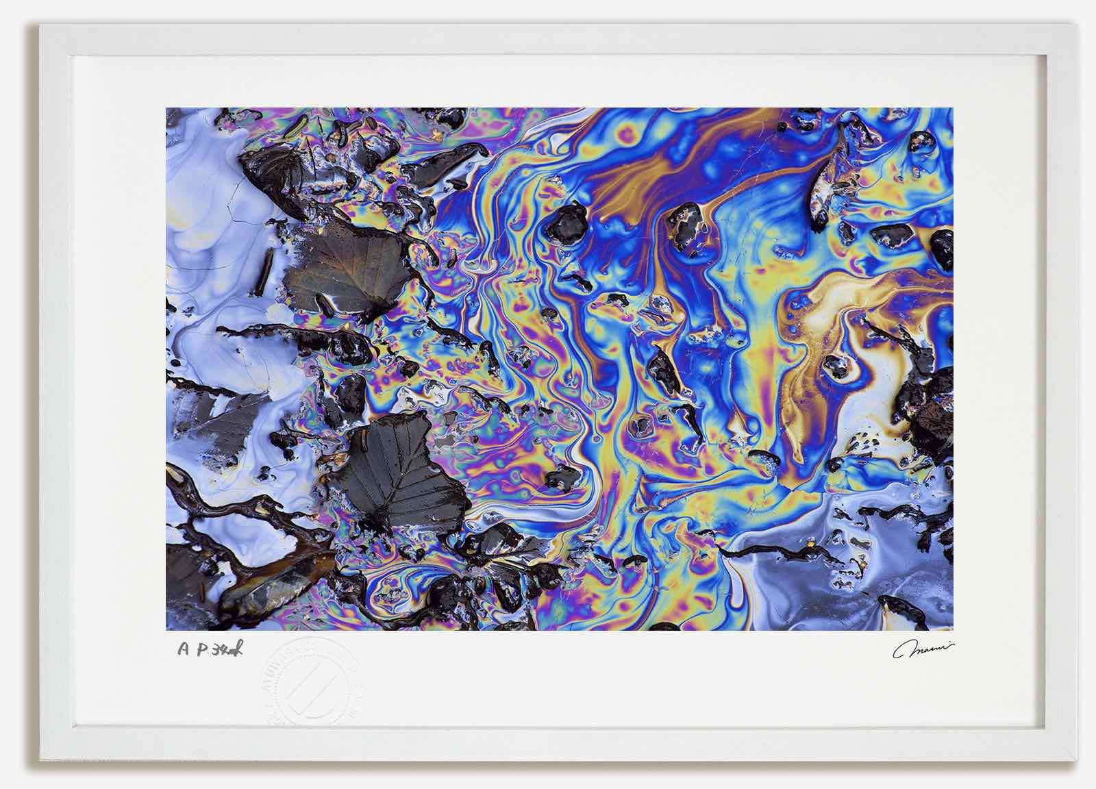 【スーパーSALE半額】アートフォト 絵画 ベスト マンガン湧出による色彩2/足寄町 高橋真澄/インテリア 飾る 額入り 額装込 風景画 油絵 ポスター アート...