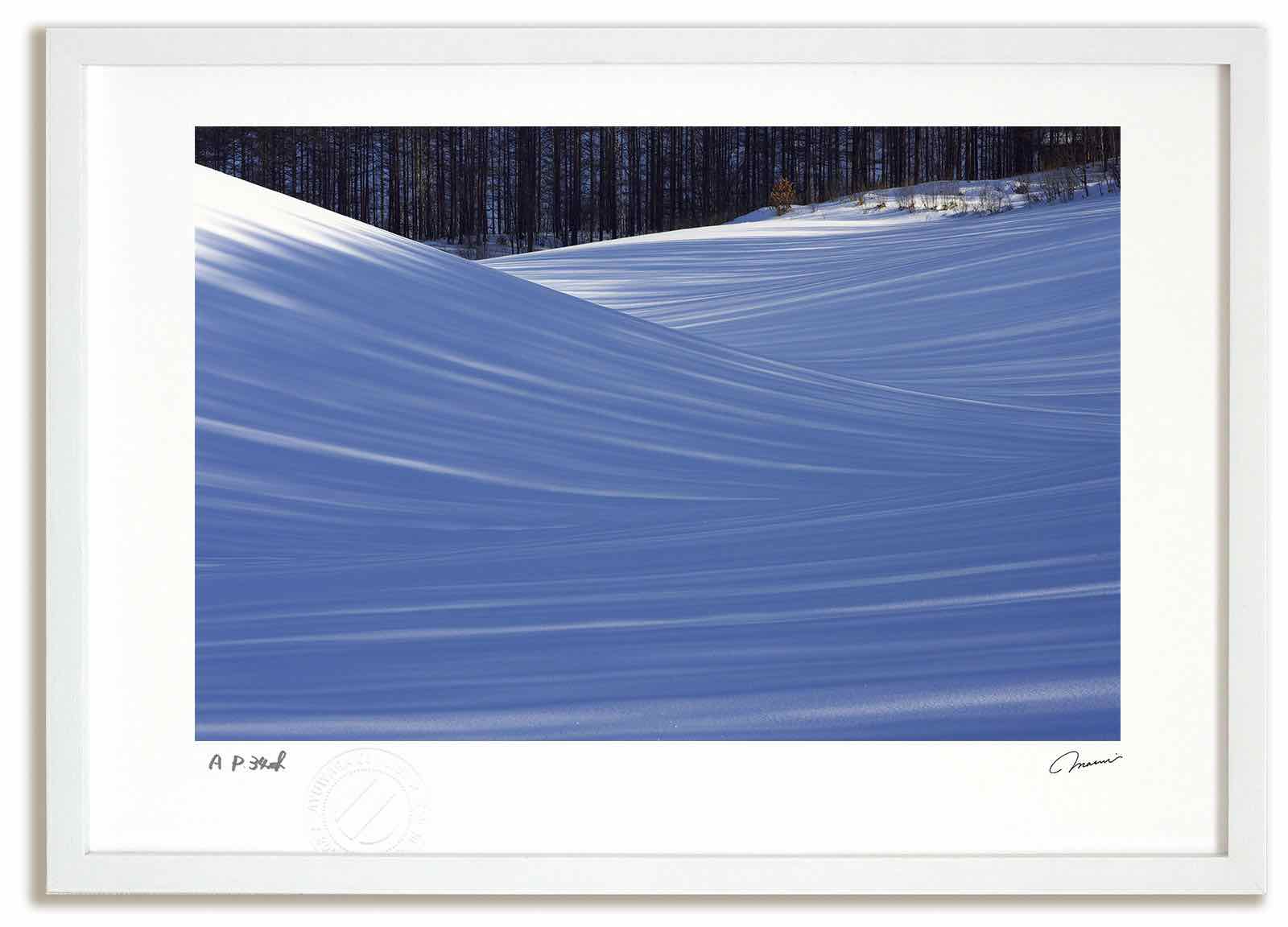【スーパーSALE50％OFF】アートフォト 絵画 雪の造形 高橋真澄/インテリア 額入り 額装込 風景画 油絵 ポスター アート アートパネル リビング 玄関 プレゼント モダン アートフレーム 飾る おしゃれ 壁掛け 絵