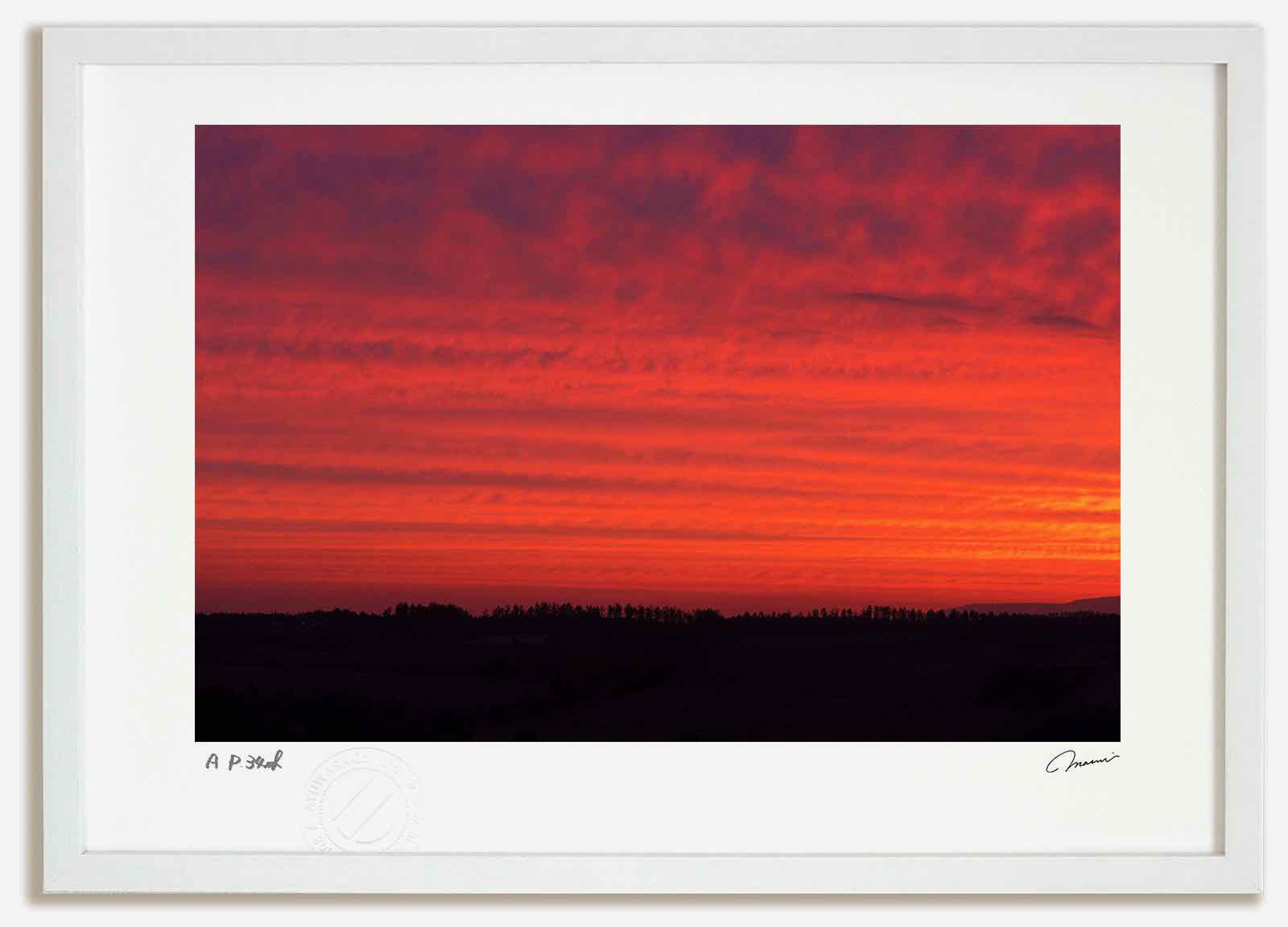 【スーパーSALE半額】アートフォト 絵画 朝焼け5 高橋真澄/インテリア 額入り 額装込 風景画 油絵 ポスター アート アートパネル リビング 玄関 プレゼ...