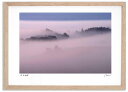 最大100%ポイントバック!限定抽選 アートフォト 絵画 朝霧の丘4 高橋真澄/インテリア 額入り 額装込 風景画 油絵 ポスター アート アートパネル リビン...