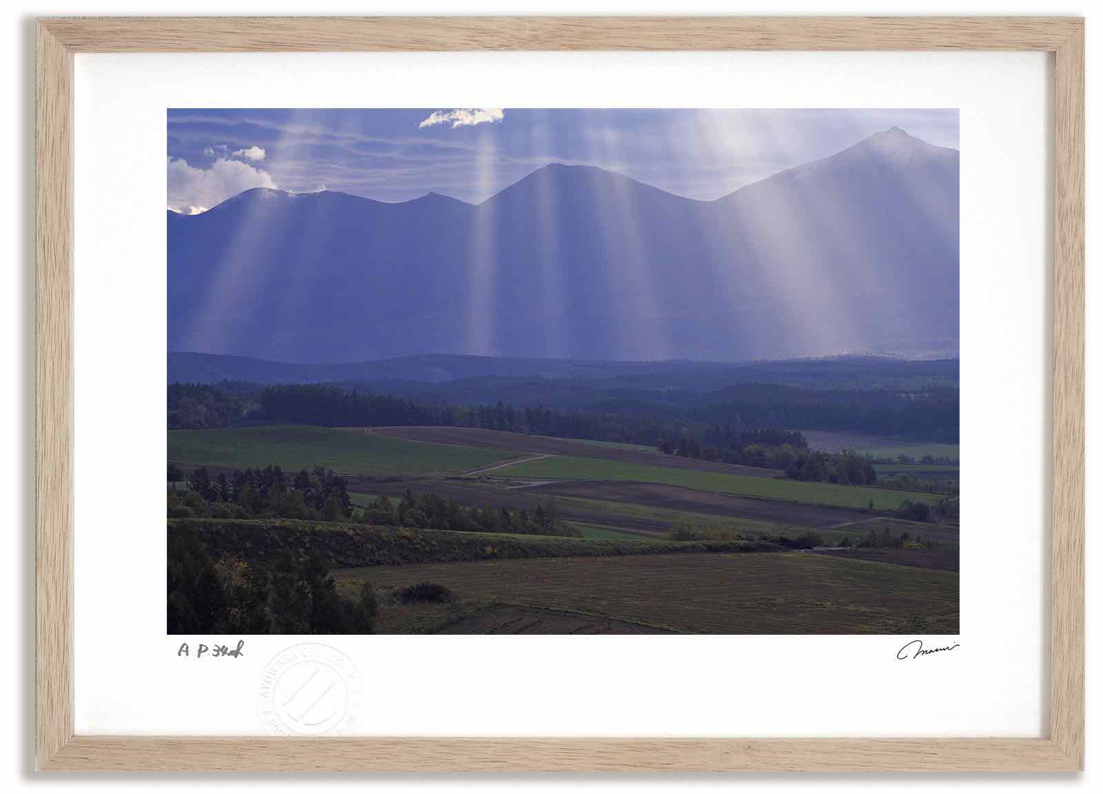 【スーパーSALE半額】アートフォト 絵画 寸光3 高橋真澄/インテリア 額入り 額装込 風景画 油絵 ポスター アート アートパネル リビング 玄関 プレゼン...