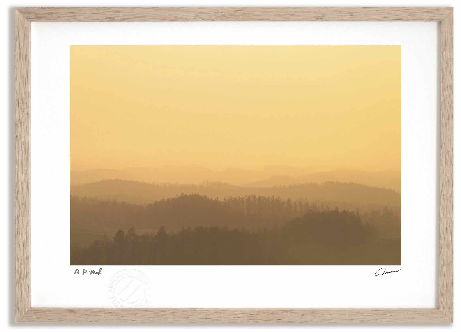 アートフォト 絵画 黄金色の丘2 高橋真澄/インテリア 額入り 額装込 風景画 油絵 ポスター アート アートパネル リビング 玄関 プレゼント モダン アートフレーム 飾る おしゃれ 壁掛け 絵