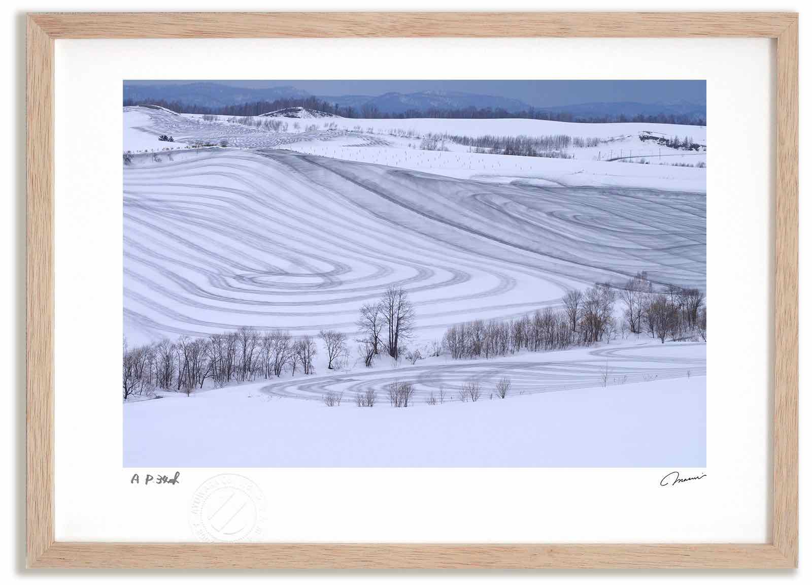 【スーパーSALE半額】アートフォト 絵画 融雪剤のパターン3 高橋真澄/インテリア 額入り 額装込 風景画 油絵 ポスター アート アートパネル リビング 玄...
