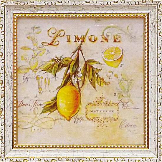ミニゲル アートフレーム ゆうパケット アンジェラ スターリング 「トスカーナのレモン」/インテリア 飾る 額入り 額装込 油絵 ポスター アート ルネッサンス...