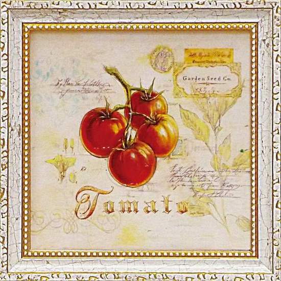 ミニゲル アートフレーム ゆうパケット アンジェラ スターリング 「トスカーナのトマト」/インテリア 飾る 額入り 額装込 油絵 ポスター アート ルネッサンス...