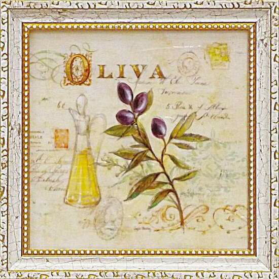 ミニゲル アートフレーム ゆうパケット アンジェラ スターリング 「トスカーナのオリーブ油」/インテリア 飾る 額入り 額装込 油絵 フック ポスター アート ...