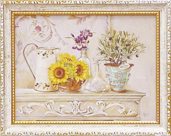 ミニゲル アートフレーム ゆうパケット フェリー ステファニア 「イタリアンカントリー」/インテリア 飾る 額入り 額装込 油絵 ポスター アート ルネッサンス...