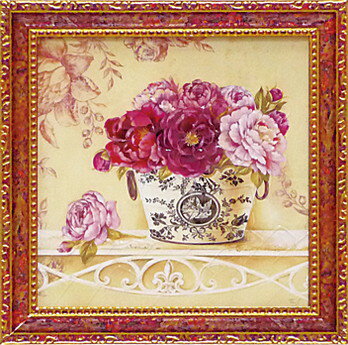 ゆうパケット ミニゲル アートフレーム フェリー ステファニア 「リネンとボタン」/インテリア 飾る 額入り 額装込 油絵 ポスター アート 印象派 直筆 ビー...