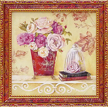 ゆうパケット ミニゲル アートフレーム フェリー ステファニア 「リネンとクロシェ」/インテリア 飾る 額入り 額装込 油絵 ポスター アート 印象派 直筆 ビ...