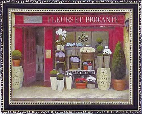 絵画 ゆうパケット ミニゲル アートフレーム ジェームス ウィーンズ 「フルール & ブロカンテ」/額入り 絵画 アート リビング 玄関 トイレ インテリア か...