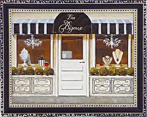 絵画 ゆうパケット ミニゲル アートフレーム マルコ ファビアノ 「ル ビジュー」/インテリア 飾る 額入り 額装込 油絵 ポスター アート 印象派 直筆 ビー...