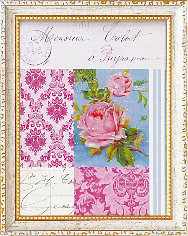 ミニゲル アートフレーム ゆうパケット バイオレット レクレール 「ブルーミング バド2」/インテリア 飾る 額入り 油絵 ポスター アート 印象派 直筆 ビー...