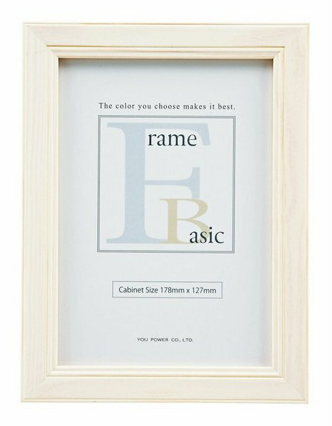 【スーパーSALE10%OFF】キャビネサイズフレーム ゆうパケット キャビネサイズ ホワイト/インテリア 壁掛け 額入り 額装込 風景画 油絵 ポスター アー...