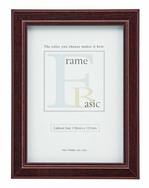 【スーパーSALE10%OFF】キャビネサイズフレーム ゆうパケット キャビネサイズ ダークブラウン/インテリア 壁掛け 額入り 額装込 風景画 油絵 ポスター...