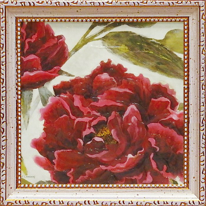 絵画 ゆうパケット ミニゲル アートフレーム ジャーゲン ゴッツクラグ「パッショネイト ガーデン1」/額入り 絵画 アート リビング 玄関 トイレ インテリア ...