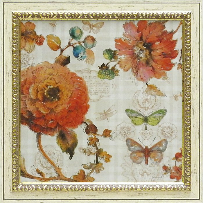 【スーパーSALE10%OFF】絵画 リサ オーディット「フレンチ カントリー4」/インテリア 額入り 額装込 風景画 油絵 ポスター アート アートパネル リ...