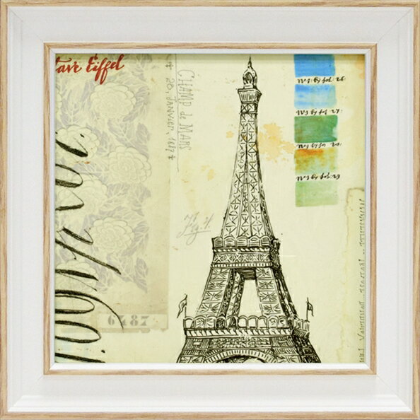 絵画 ゆうパケット ミニゲル アートフレーム アンジェラ スターリング「エッフェル スケッチブック」/額入り 額装込 絵画 アート リビング 玄関 インテリア ...
