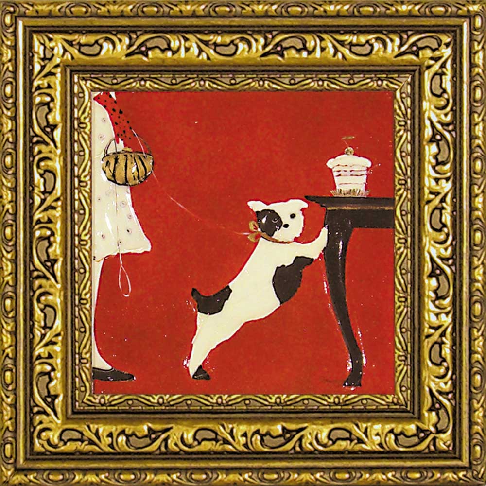 【スーパーSALE10%OFF】絵画 ドミンゲス「首輪」/インテリア 額入り 額装込 風景画 油絵 ポスター アート アートパネル リビング 玄関 プレゼント ...