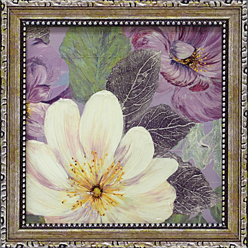 【スーパーSALE10%OFF】絵画 コレン サラ「プラム アンド ラベンダー ガーデン2」 ゆうパケット /インテリア 額入り 額装込 風景画 油絵 ポスター...