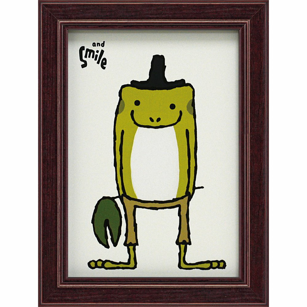 アートフレーム 武内 祐人「カエル(and Smile)」 ゆうパケット /インテリア 額入り 額装込 風景画 油絵 ポスター アート アートパネル リビング ...