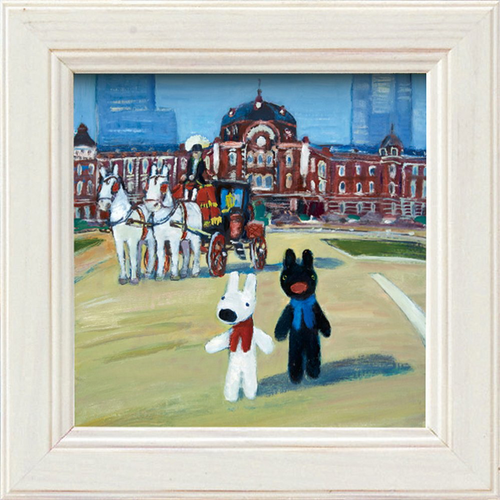 【スーパーSALE10%OFF】アートフレーム リサとガスパール ミニアートフレーム 「TOKYO STATION」ゆうパケット /インテリア 額入り 額装込 ...