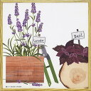 キャンバスアート モダン キャンバスアート ハーブ コレクション「ラベンダー アンド バジル(Sサイズ)」 /インテリア 額入り 額装込 風景画 ポスター グリ...