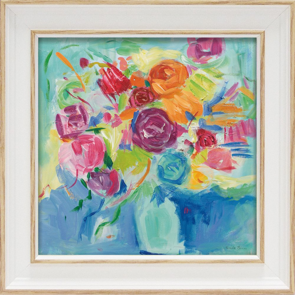 【スーパーSALE10%OFF】絵画 ゆうパケット ファリダ ザマン「マティス フローラル」/インテリア 額入り 油絵 ポスター アート アートパネル リビング...