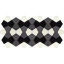 壁飾り プラデック ウッド オリガミ「モノトーン ペンタ(ロング)」/インテリア 壁掛け 額入り 額装込 風景画 油絵 ポスター アート アートパネル リビング...